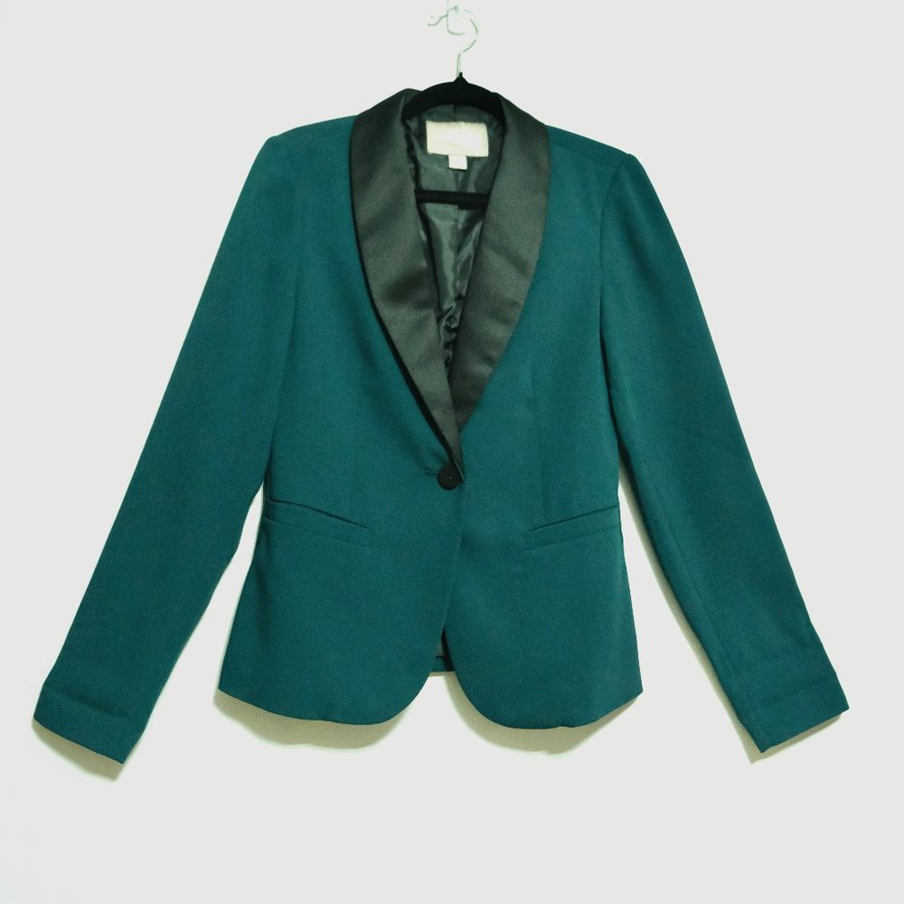 Forever 21 Teal Formal Blazer Jacket - Picture 1 of 5